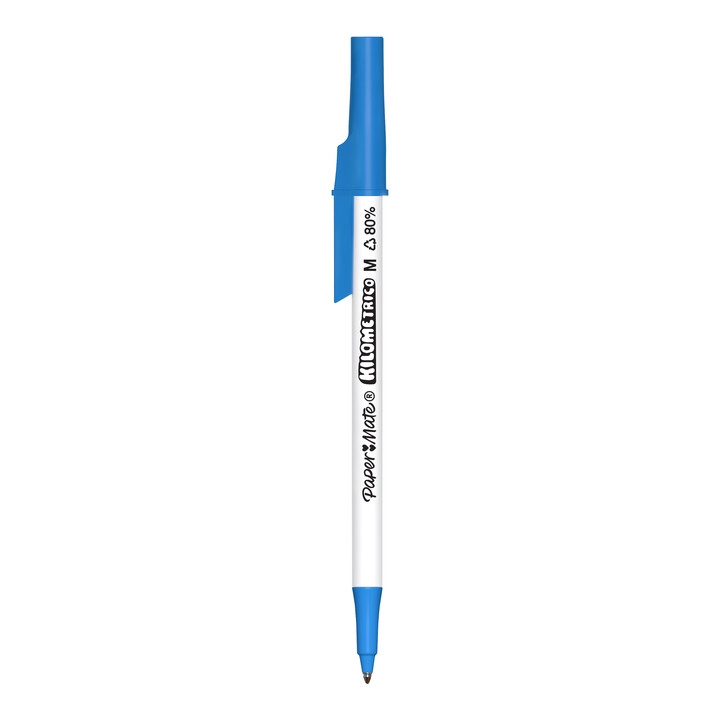 Długopis Kilometrico recycled niebieski 8szt 1,0mm Paper Mate
